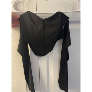 windsor black corset top